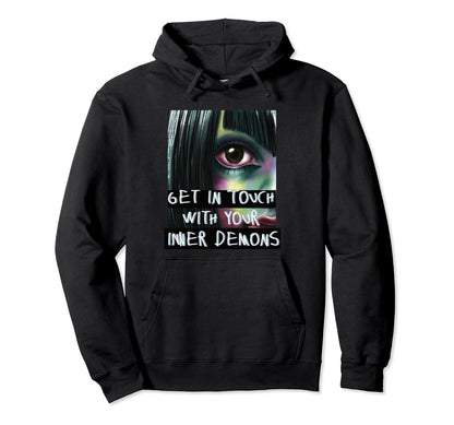 Anime Anime Eyes Inner Demons Waifu Hoodie - Novelty Apparel Unisex - T-Shirt, Sweatshirt, Hoodie