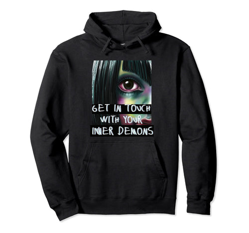 Anime Anime Eyes Inner Demons Waifu Hoodie - Novelty Apparel Unisex - T-Shirt, Sweatshirt, Hoodie
