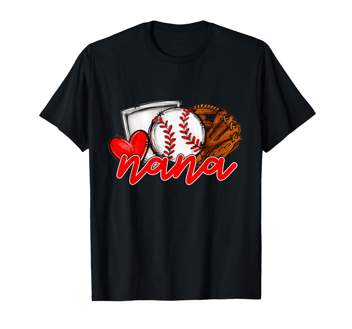 Baseball Nana Family Matching Players Team T-Shirt - Trendy Graphic Unisex - T-Shirt, Sweatshirt, Hoodie