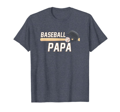 Baseball Papa Fathers Day Baseball T-Shirt - Trendy Graphic for Adults - T-Shirt, Sweatshirt, Hoodie