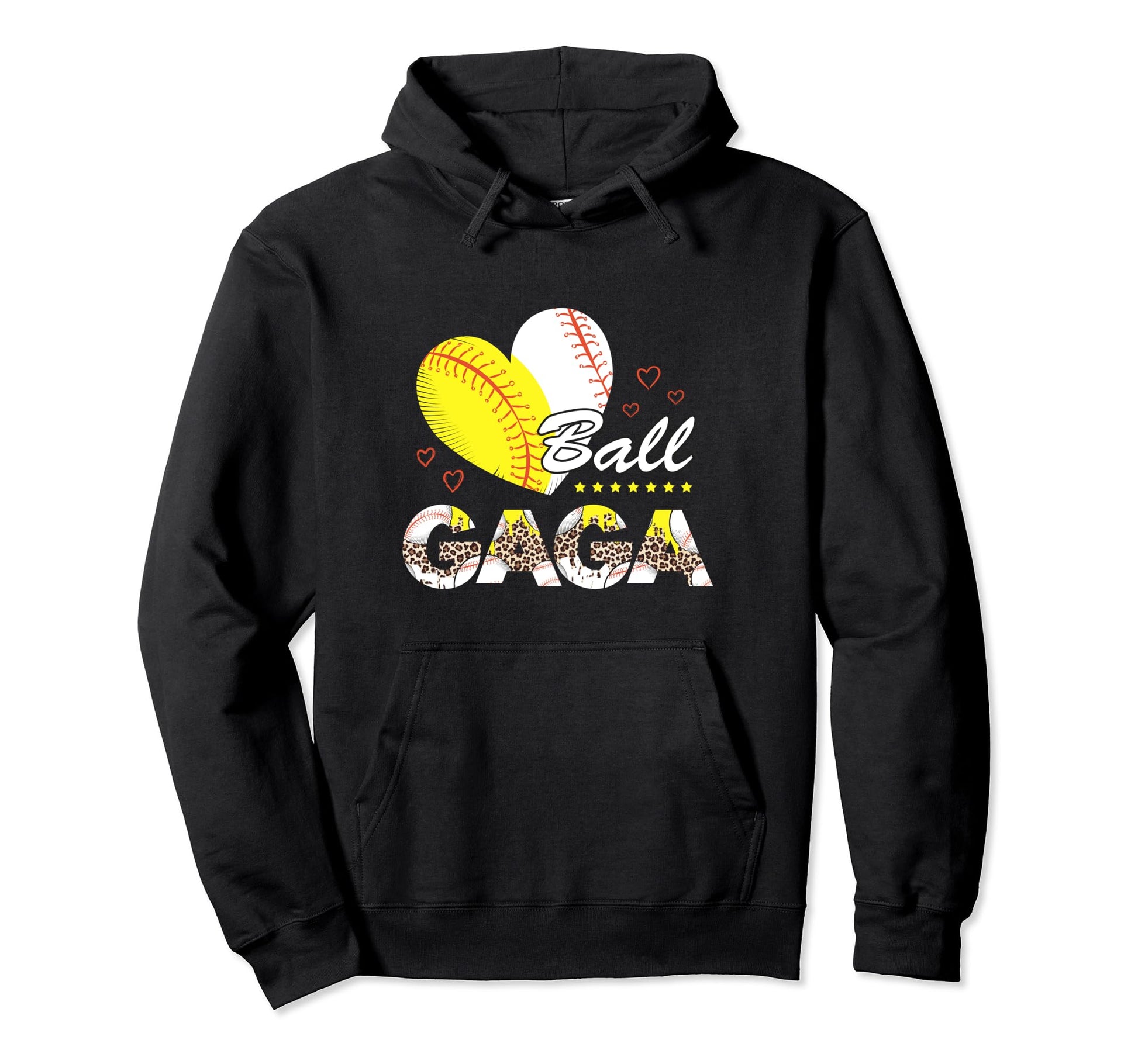 Gaga Both Baseball Softball Mothers Hoodie - Aesthetic Graphic for Adults - T-Shirt, Sweatshirt, Hoodie