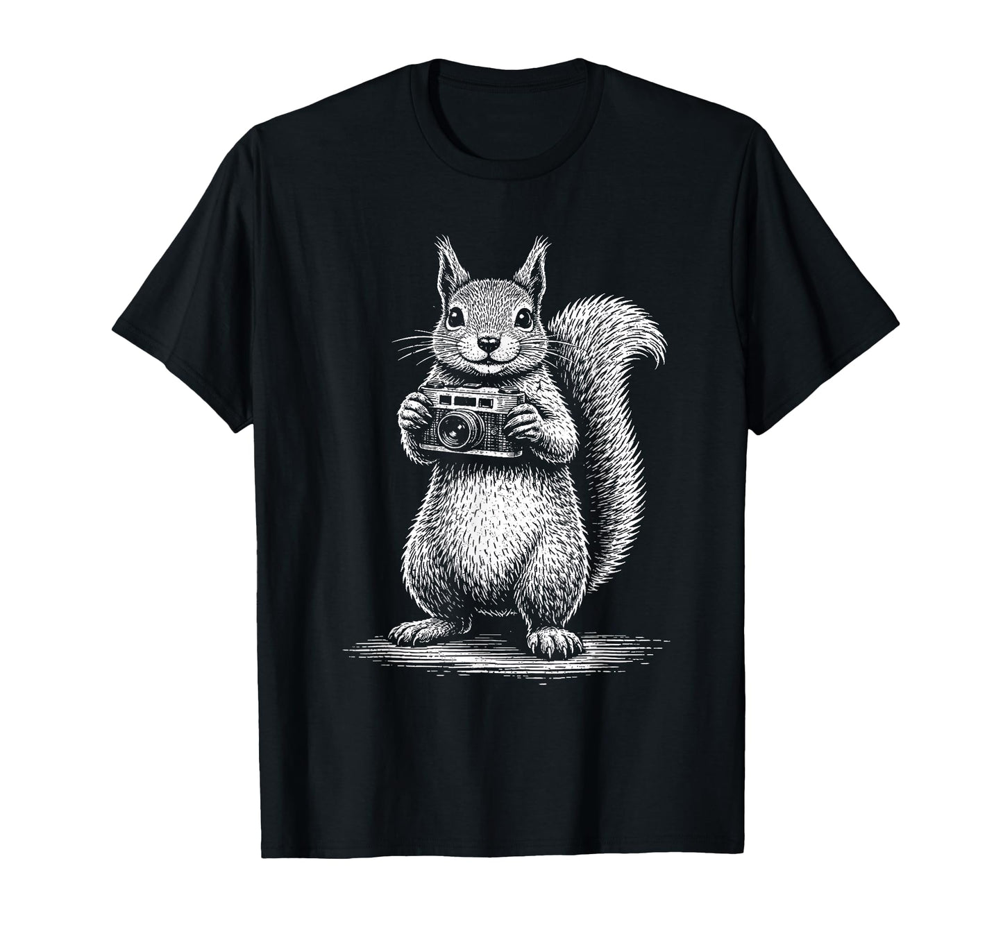 Squirrel Photographer Camera T-Shirt - Streetwear Style for Adults - T-Shirt, Sweatshirt, Hoodie