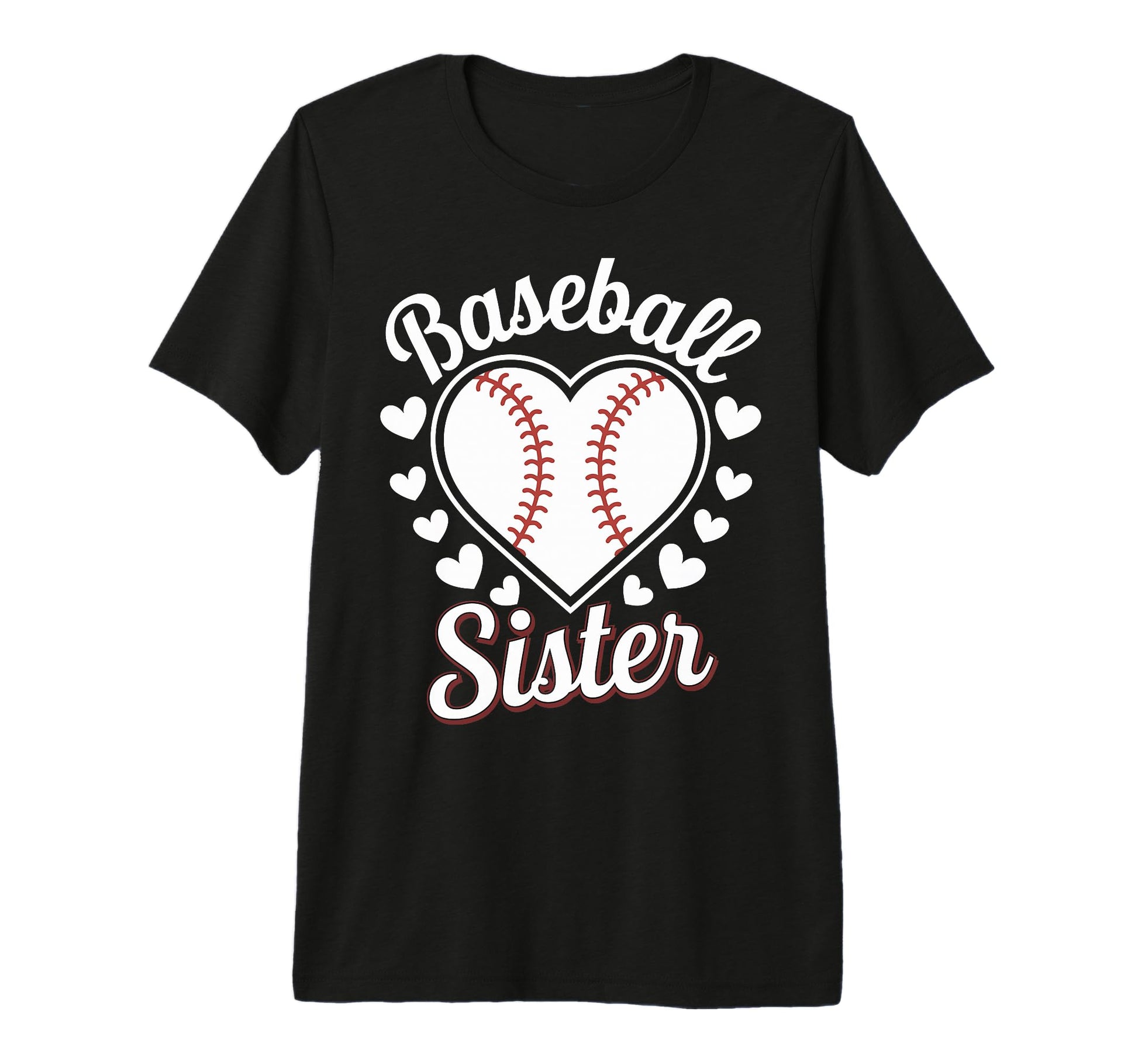 Baseball Sister Tri Blend T-Shirt - Custom Art Print Unisex - T-Shirt, Sweatshirt, Hoodie