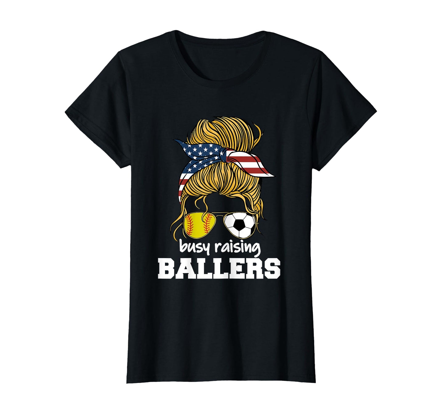 Softball And Soccer Mom Busy Raising T-Shirt - Novelty Apparel for Adults - T-Shirt, Sweatshirt, Hoodie