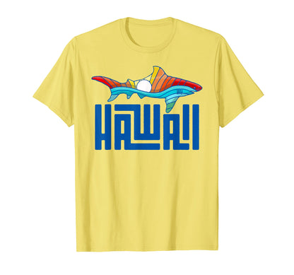 Hawaii Rainbow Shark T-Shirt - Fun Novelty Design Unisex - T-Shirt, Sweatshirt, Hoodie