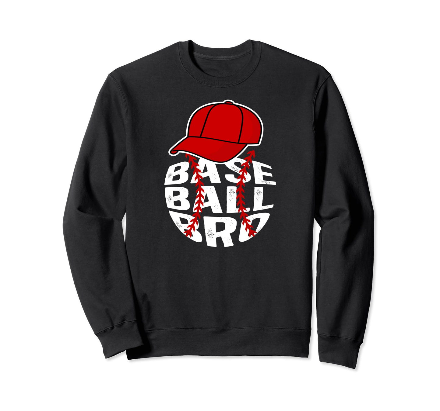 Baseball Bro Proud Baseball Sweatshirt - Custom Art Print for Adults - T-Shirt, Sweatshirt, Hoodie