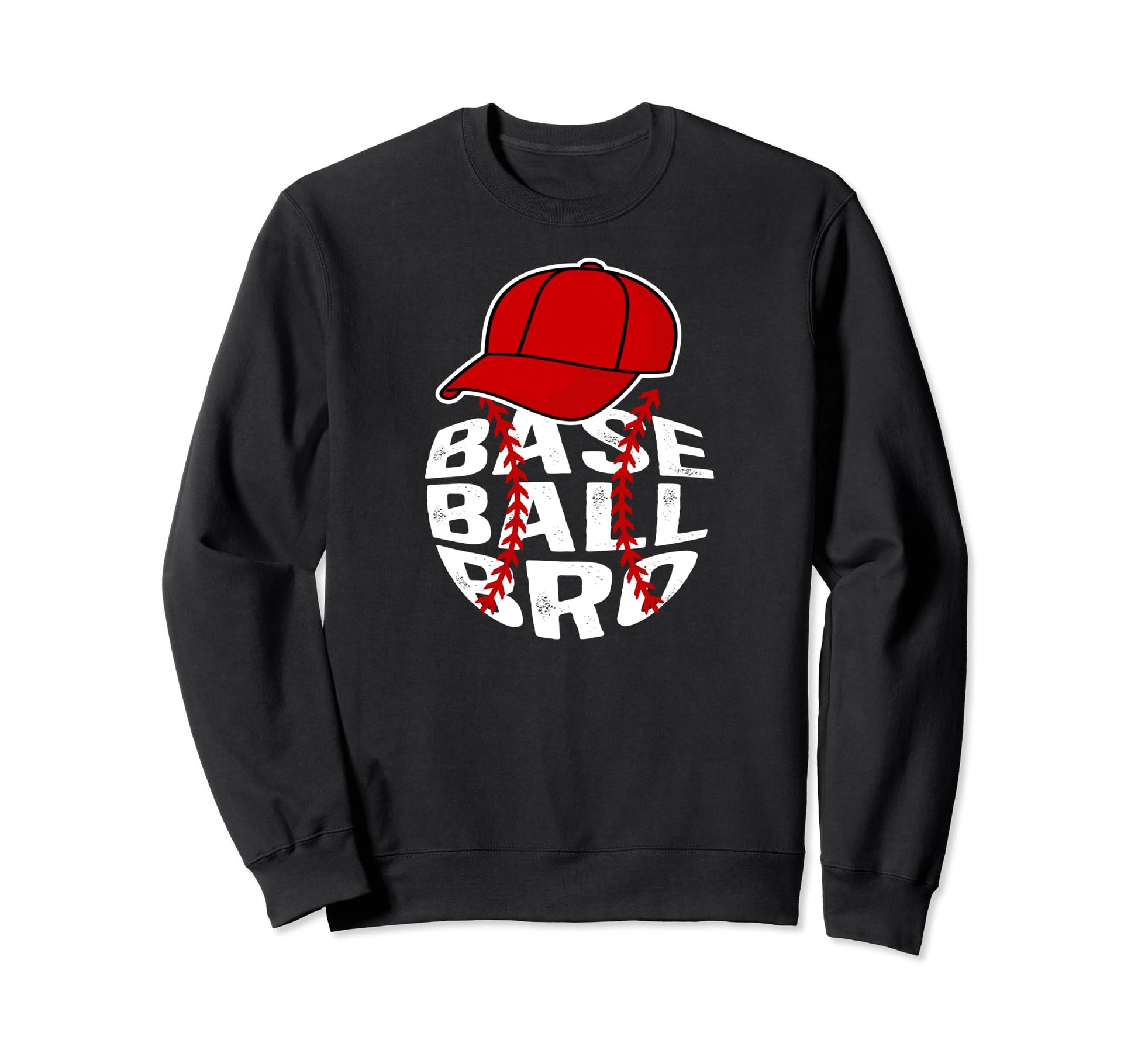 Baseball Bro Proud Baseball Sweatshirt - Custom Art Print for Adults - T-Shirt, Sweatshirt, Hoodie