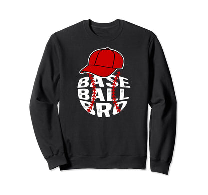Baseball Bro Proud Baseball Sweatshirt - Custom Art Print for Adults - T-Shirt, Sweatshirt, Hoodie