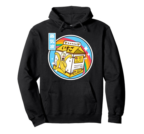 Banana Milk Carton Japan 80S Otaku Hoodie - Streetwear Style for Adults - T-Shirt, Sweatshirt, Hoodie
