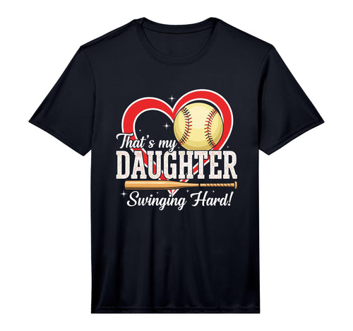 Mens Baseball Daughter Swinging T-Shirt - Casual Everyday Wear Men Women - T-Shirt, Sweatshirt, Hoodie