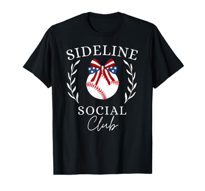 Sideline Social Club Coquette T-Shirt - Minimalist Print for Adults - T-Shirt, Sweatshirt, Hoodie