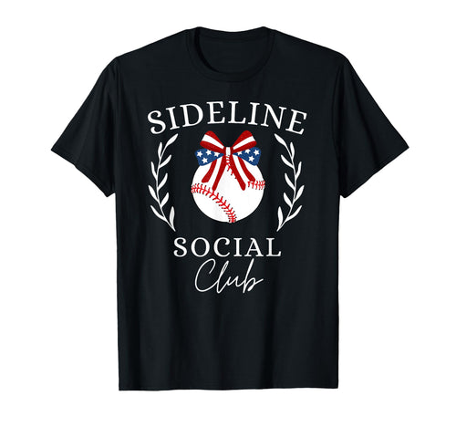 Sideline Social Club Coquette T-Shirt - Minimalist Print for Adults - T-Shirt, Sweatshirt, Hoodie