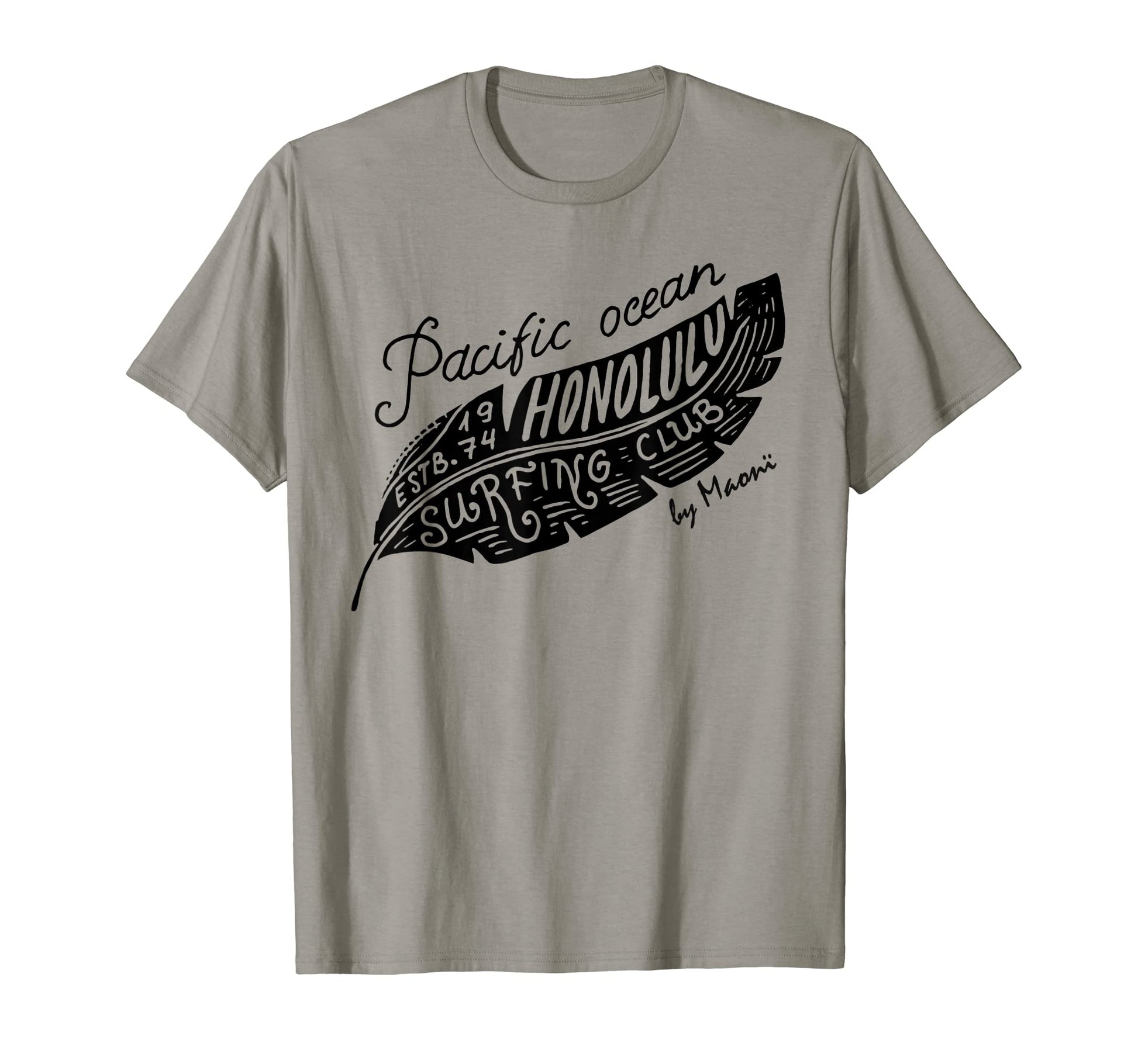 Honolulu Ocean Surf Club Palm Tree T-Shirt - Streetwear Style for Adults - T-Shirt, Sweatshirt, Hoodie