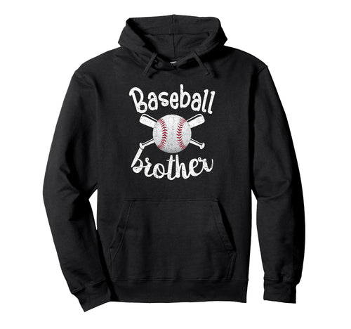 Baseball Brother Funny Gifts Baseball Hoodie - Minimalist Print for Adults - T-Shirt, Sweatshirt, Hoodie