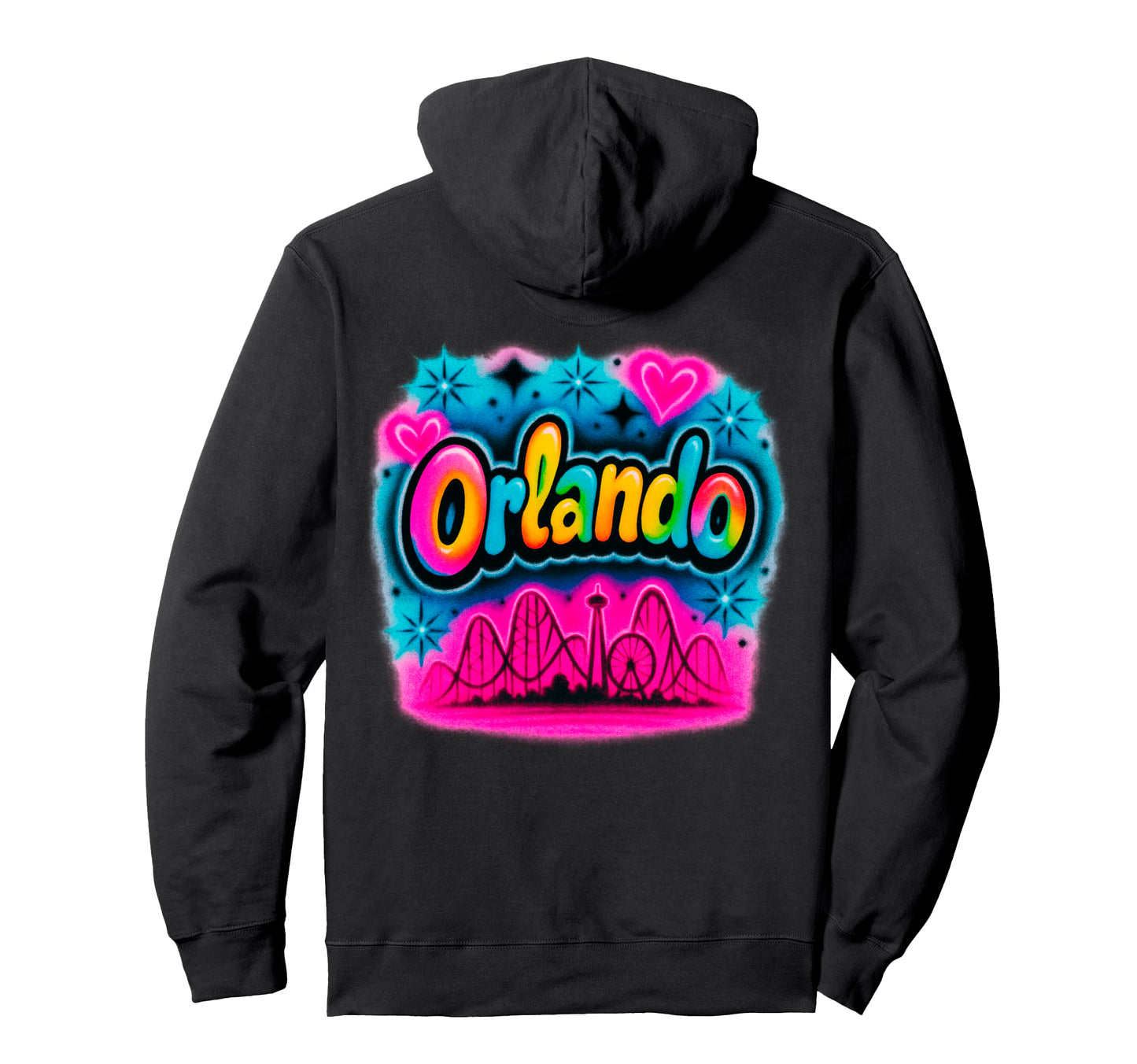 Orlando Florida Rainbow Amusement Park Hoodie - Streetwear Style Unisex - T-Shirt, Sweatshirt, Hoodie