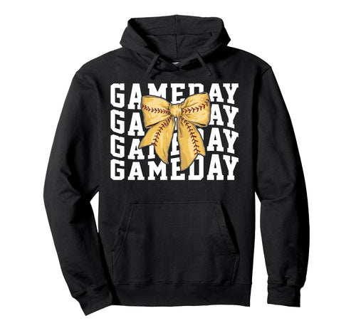 Game Day Softball Lover Trendy Coquette Hoodie - Aesthetic Graphic Unisex - T-Shirt, Sweatshirt, Hoodie