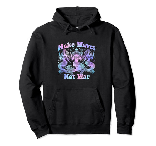 Groovy Tie Dye Mermaid Peace Love And Hoodie - Unique Graphic for Adults - T-Shirt, Sweatshirt, Hoodie
