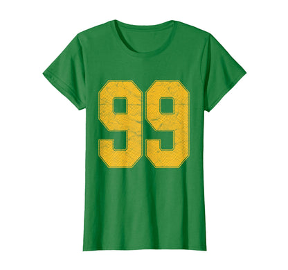 Number 99 Numbered Uniform Sports Team T-Shirt - Custom Art Print Unisex - T-Shirt, Sweatshirt, Hoodie