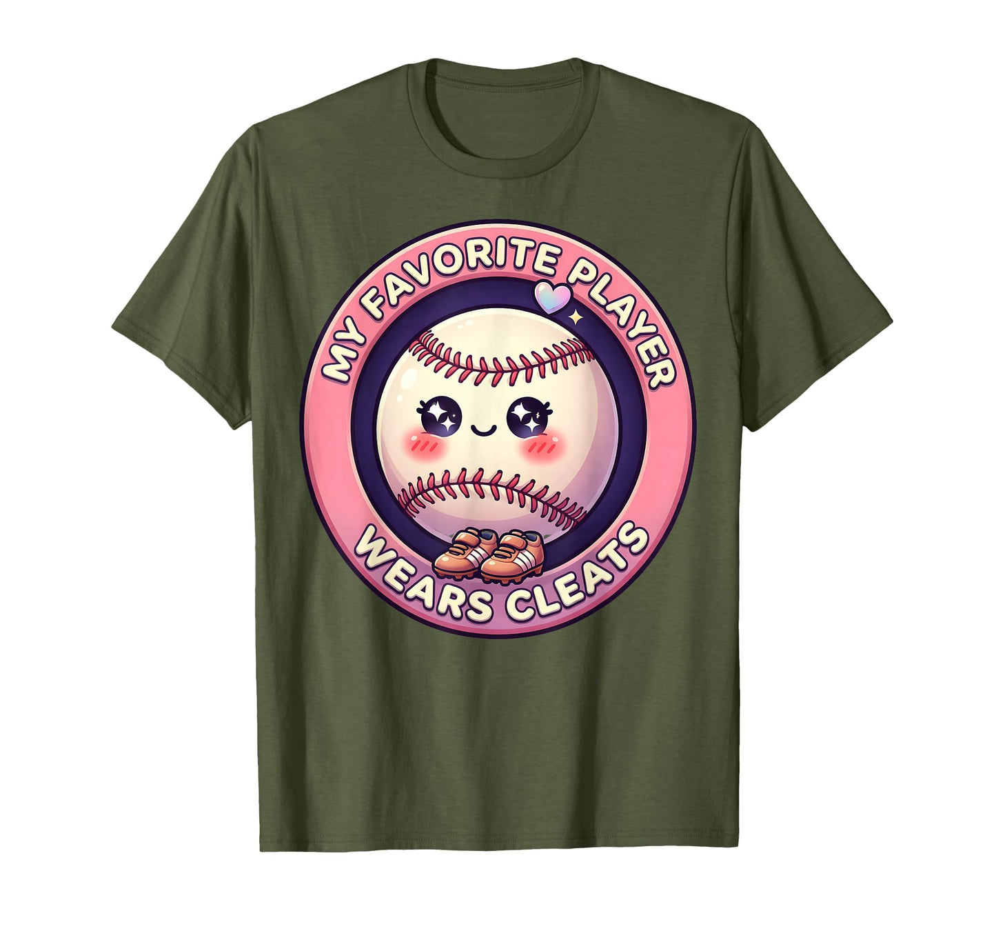 Baseball Mom My Favorite Player T-Shirt - Casual Everyday Wear Men Women - T-Shirt, Sweatshirt, Hoodie