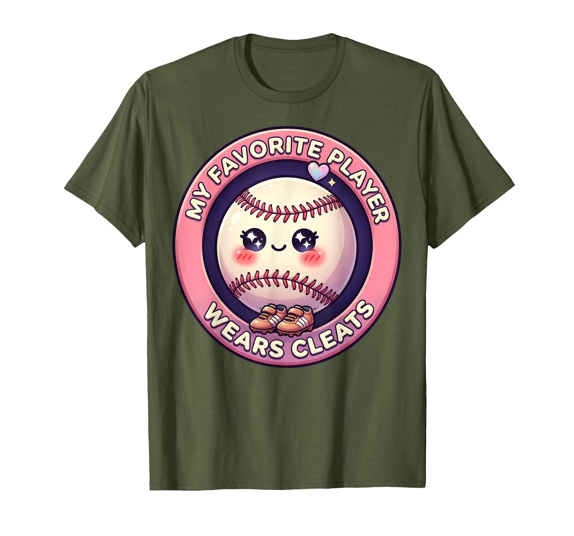Baseball Mom My Favorite Player T-Shirt - Casual Everyday Wear Men Women - T-Shirt, Sweatshirt, Hoodie