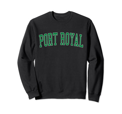 Port Royal Sc Distressed Green Varsity Sweatshirt - Unique Graphic Unisex - T-Shirt, Sweatshirt, Hoodie