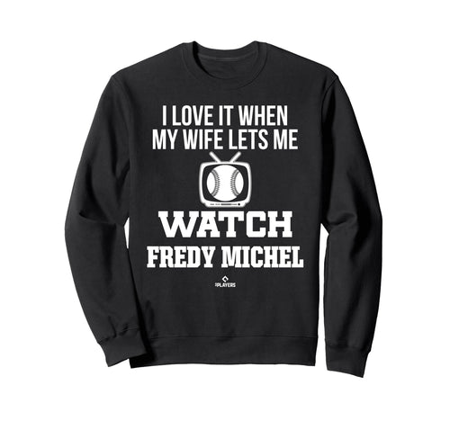 My Wife Lets Me Watch Fredy Sweatshirt - Minimalist Print for Adults - T-Shirt, Sweatshirt, Hoodie