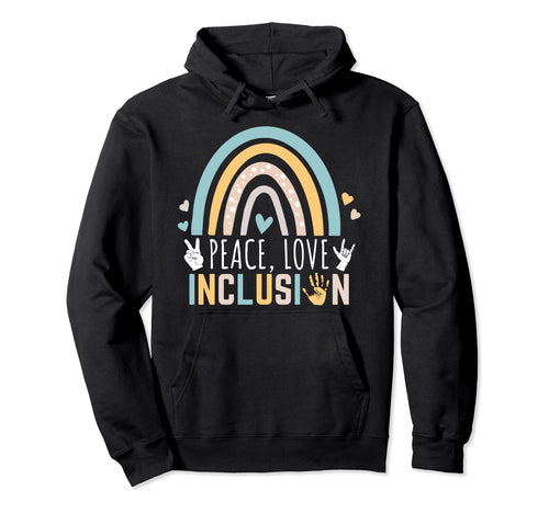 Sped Special Education Teacher Peace Hoodie - Trendy Graphic Men Women - T-Shirt, Sweatshirt, Hoodie