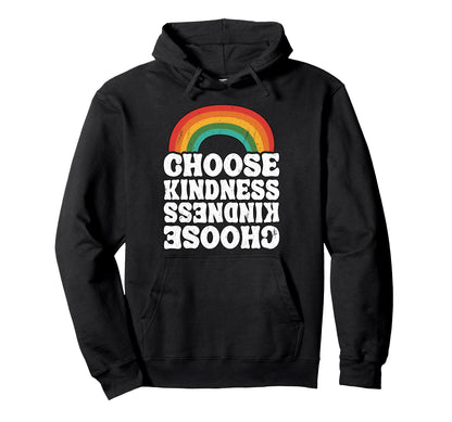 Positive Anti Bullying Rainbow Peace Hoodie - Streetwear Style for Adults - T-Shirt, Sweatshirt, Hoodie