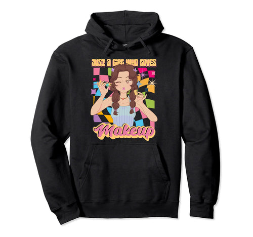 Anime Who Loves Makeup Rainbow Japan Hoodie - Aesthetic Graphic Men Women - T-Shirt, Sweatshirt, Hoodie