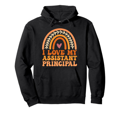 I Love My Assistant Principal Groovy Hoodie - Aesthetic Graphic for Adults - T-Shirt, Sweatshirt, Hoodie