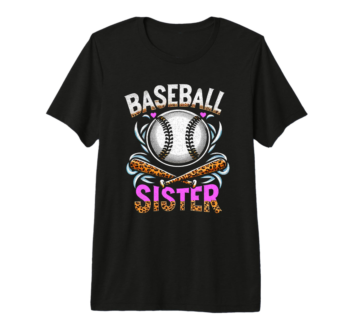 Baseball Sister Tri Blend T-Shirt - Trendy Graphic for Adults - T-Shirt, Sweatshirt, Hoodie