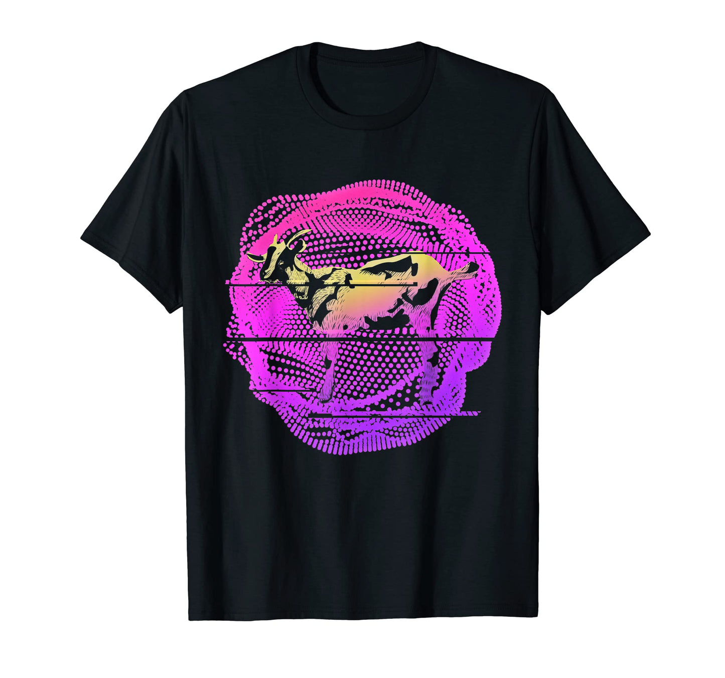 Farm Animal Synthwave Vaporwave T-Shirt - Minimalist Print Unisex - T-Shirt, Sweatshirt, Hoodie