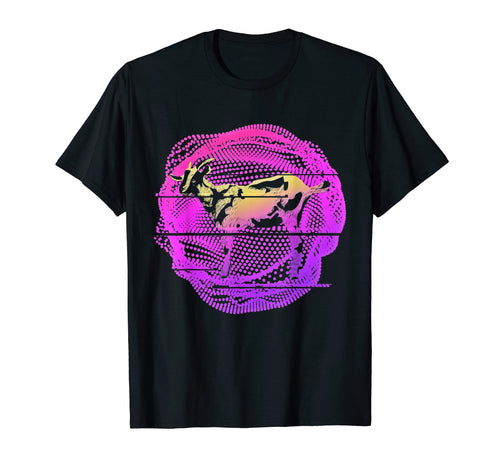 Farm Animal Synthwave Vaporwave T-Shirt - Minimalist Print Unisex - T-Shirt, Sweatshirt, Hoodie