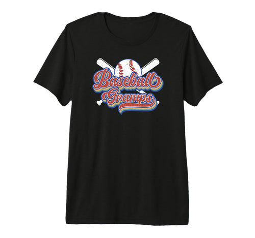 Mens Baseball Gramps Grandpa Gramps T-Shirt - Custom Art Print for Adults - T-Shirt, Sweatshirt, Hoodie
