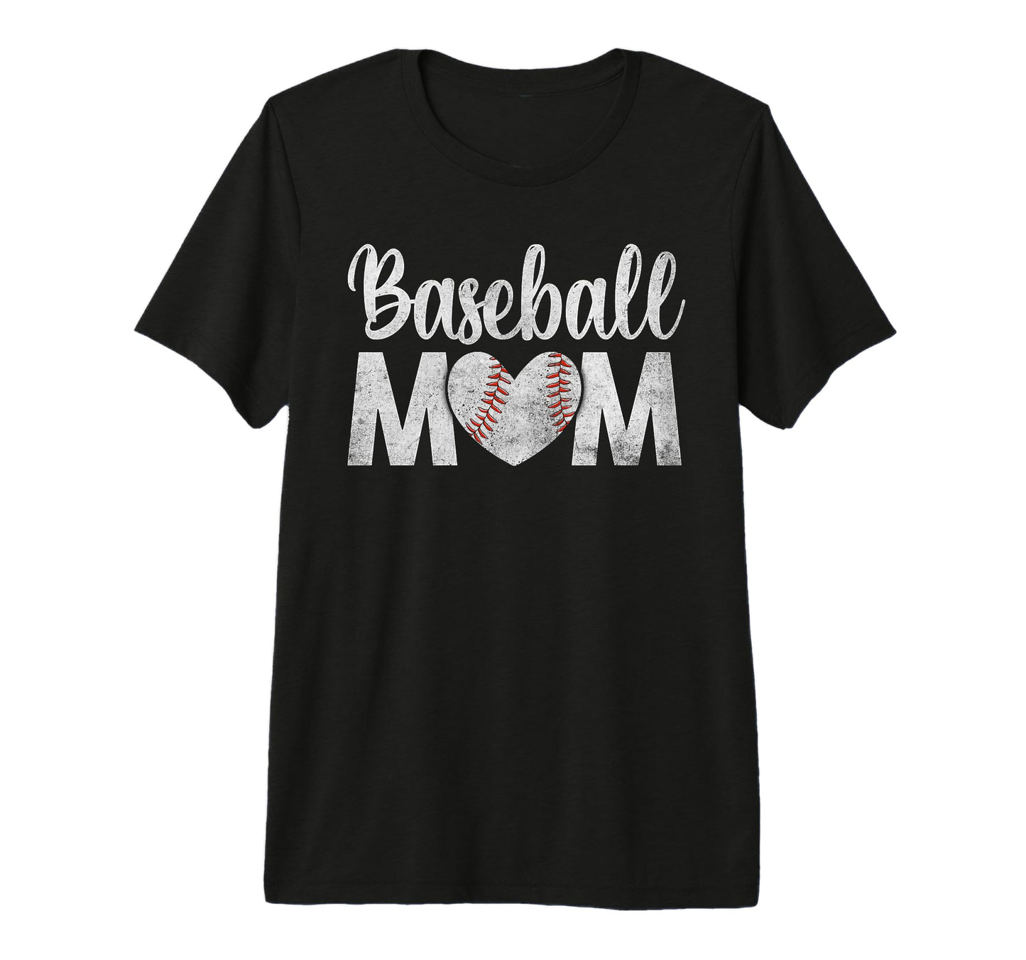 Baseball Mom Baseball Heart Mothers T-Shirt - Streetwear Style for Adults - T-Shirt, Sweatshirt, Hoodie