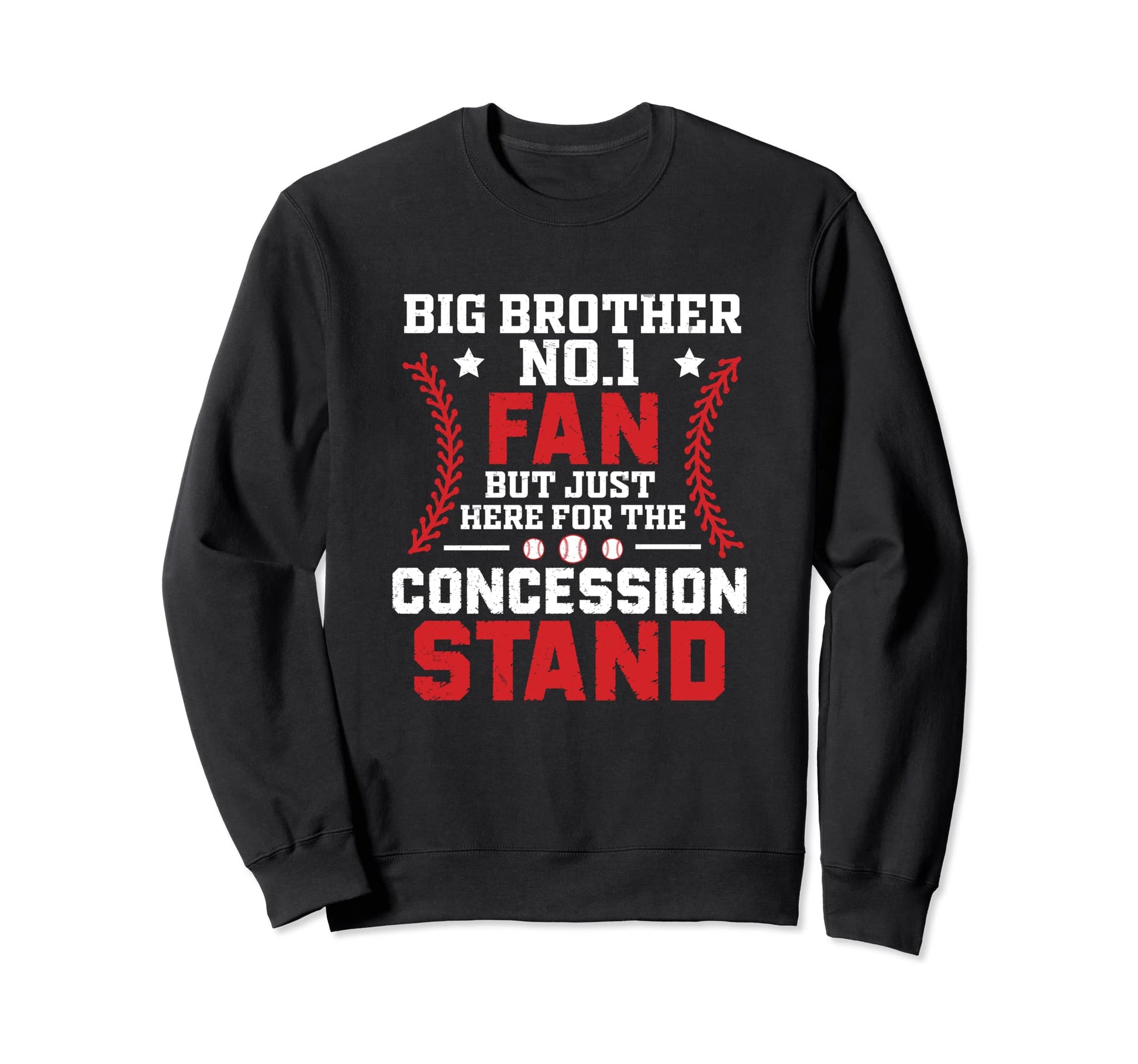 Big Brother Fan Funny Baseball Sweatshirt - Minimalist Print for Adults - T-Shirt, Sweatshirt, Hoodie