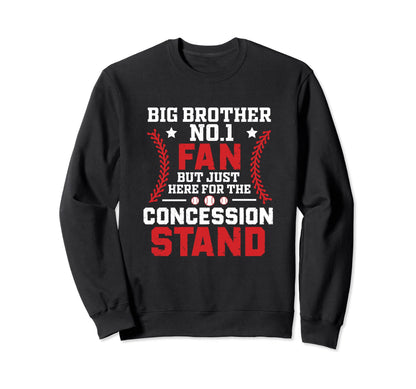 Big Brother Fan Funny Baseball Sweatshirt - Minimalist Print for Adults - T-Shirt, Sweatshirt, Hoodie