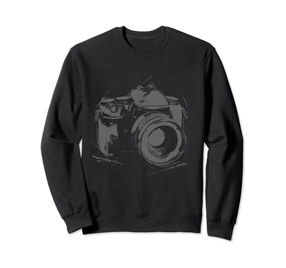 Camera Photography Watercolor Art Sweatshirt - Novelty Apparel Unisex - T-Shirt, Sweatshirt, Hoodie
