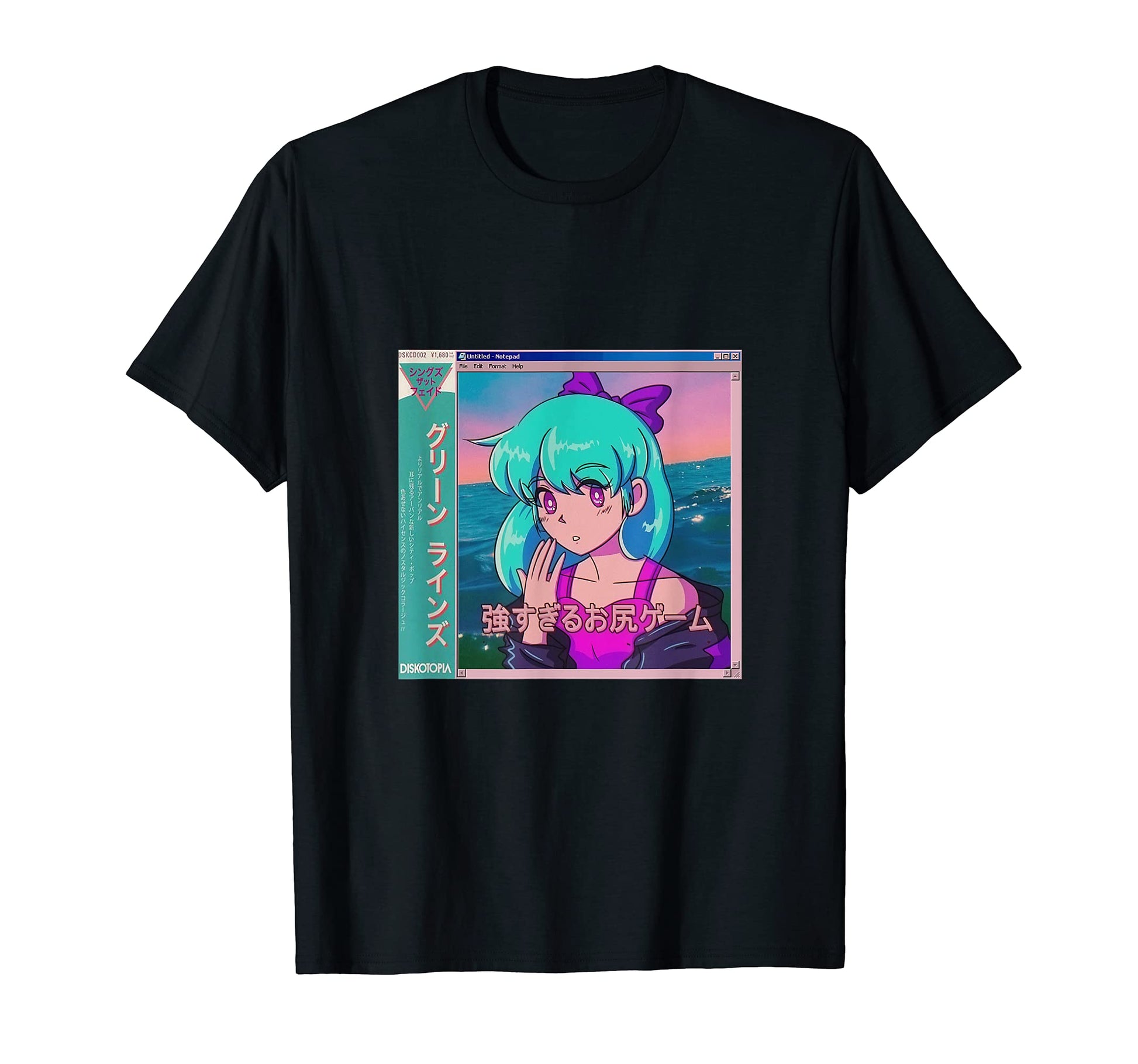 Vaporwave Anime Aesthetic 80S T-Shirt - Custom Art Print Men Women - T-Shirt, Sweatshirt, Hoodie
