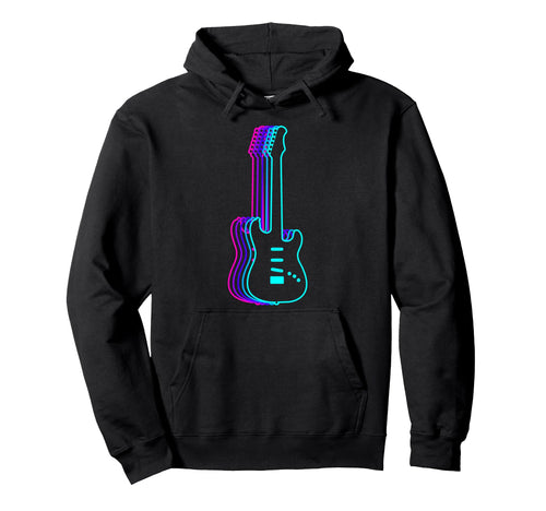 Guitar Instrument Guitarist Vaporwave Hoodie - Fun Novelty Design Unisex - T-Shirt, Sweatshirt, Hoodie