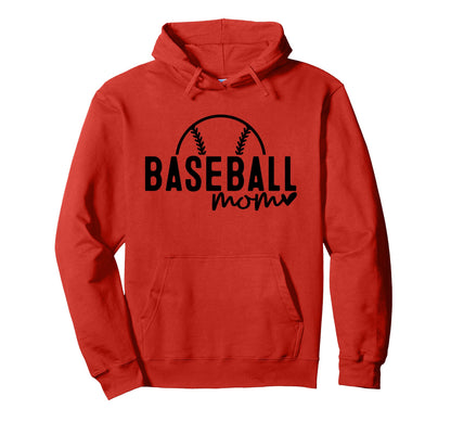 Baseball Mom Mommy Mother Game Day Fan Gift Hoodie - Graphic Print Unisex - T-Shirt, Sweatshirt, Hoodie