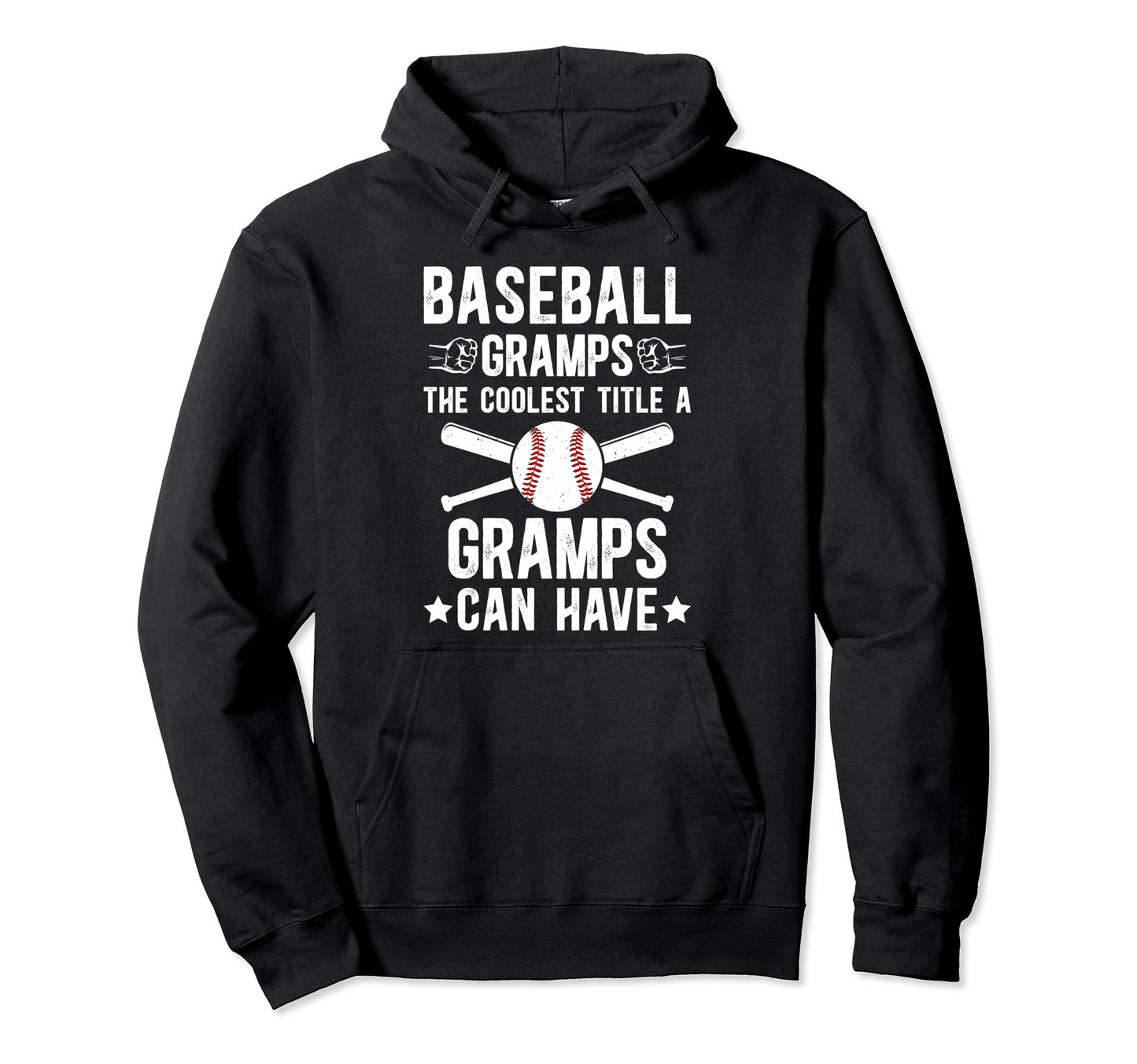 Baseball Gramps Coolest Title Gramps Hoodie - Graphic Print Men Women - T-Shirt, Sweatshirt, Hoodie