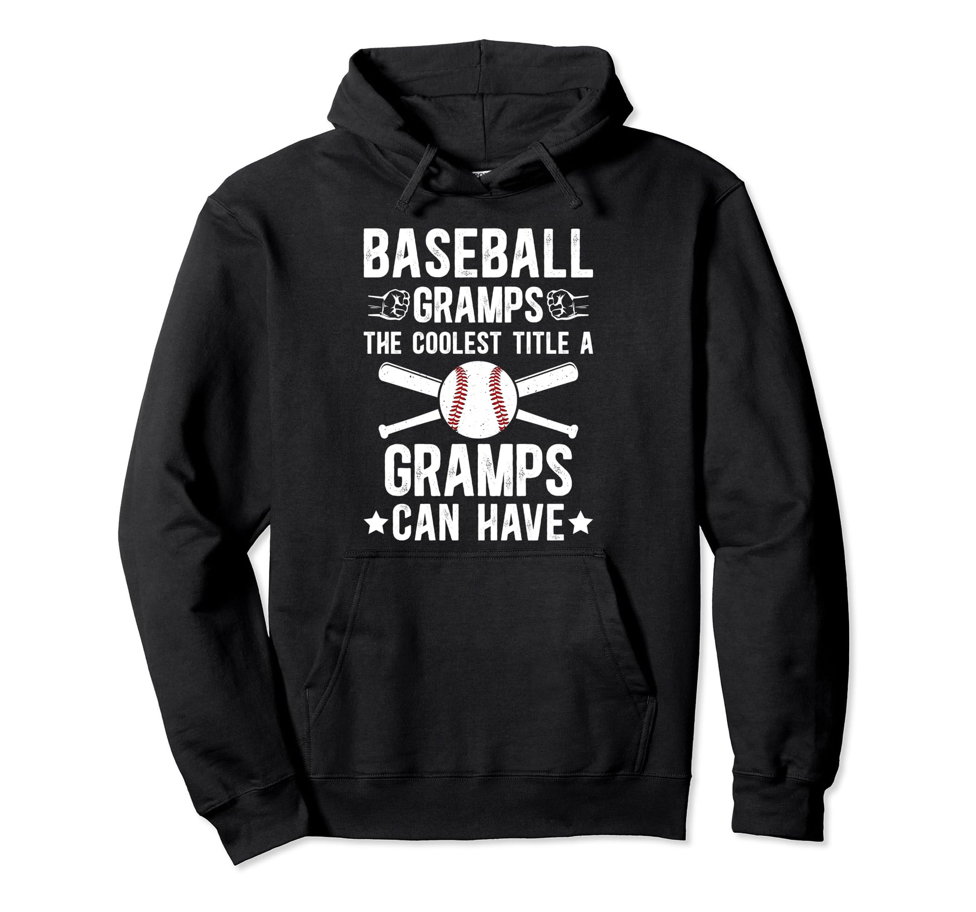 Baseball Gramps Coolest Title Gramps Hoodie - Graphic Print Men Women - T-Shirt, Sweatshirt, Hoodie