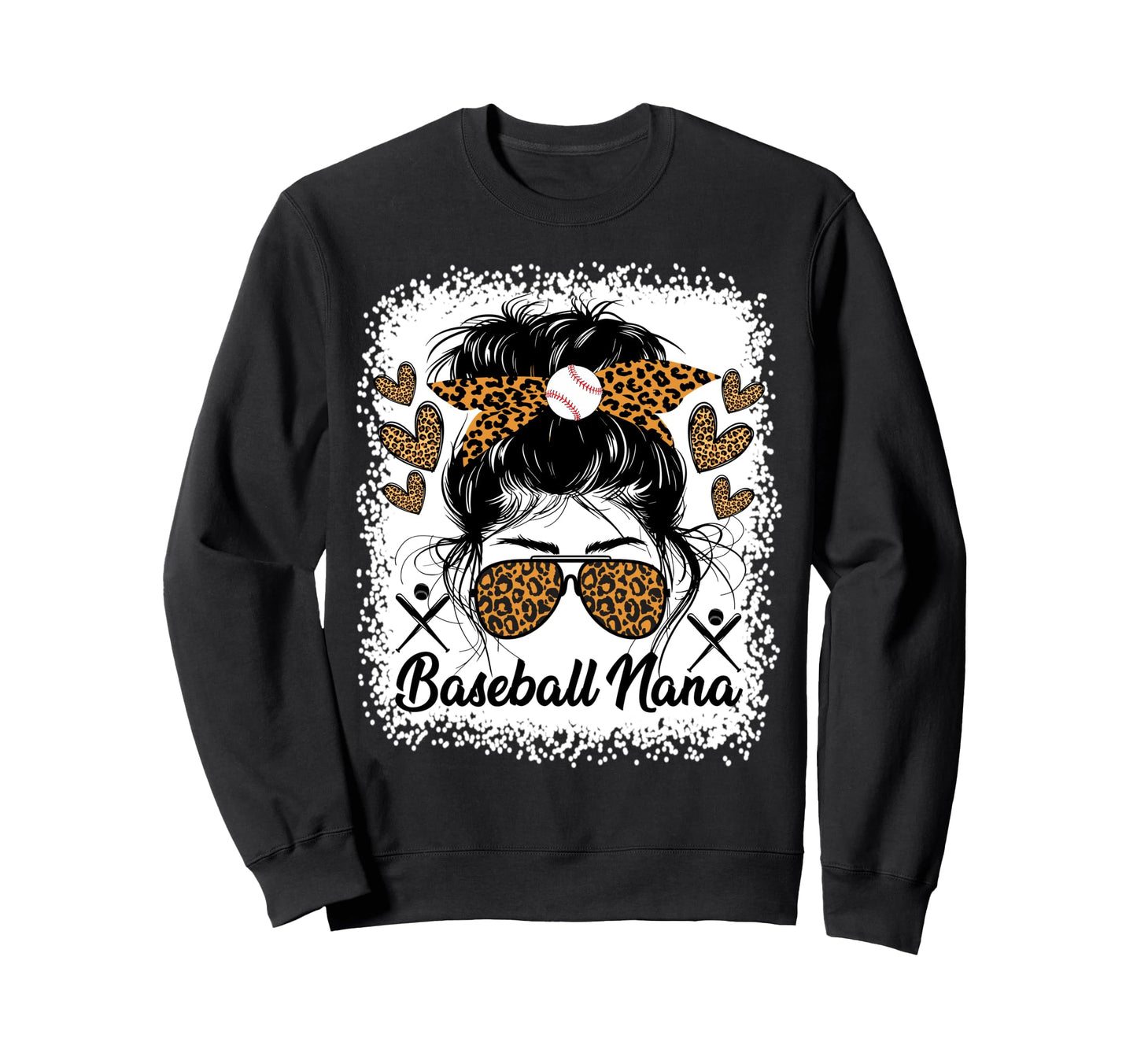 Baseball Nana Baseball Player Sweatshirt - Custom Art Print Men Women - T-Shirt, Sweatshirt, Hoodie