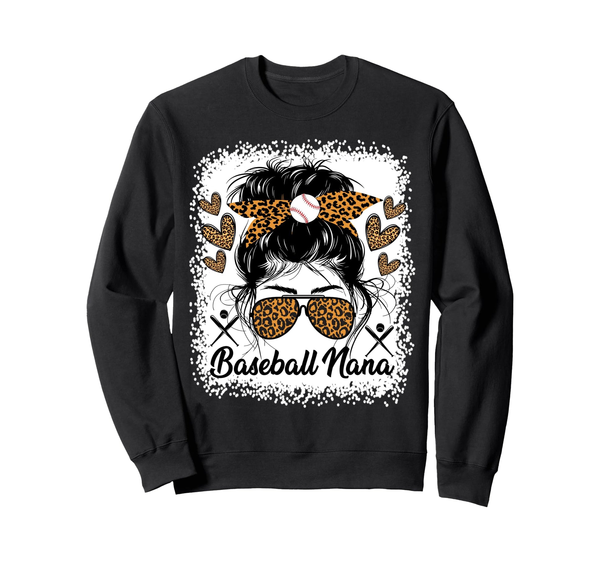 Baseball Nana Baseball Player Sweatshirt - Custom Art Print Men Women - T-Shirt, Sweatshirt, Hoodie