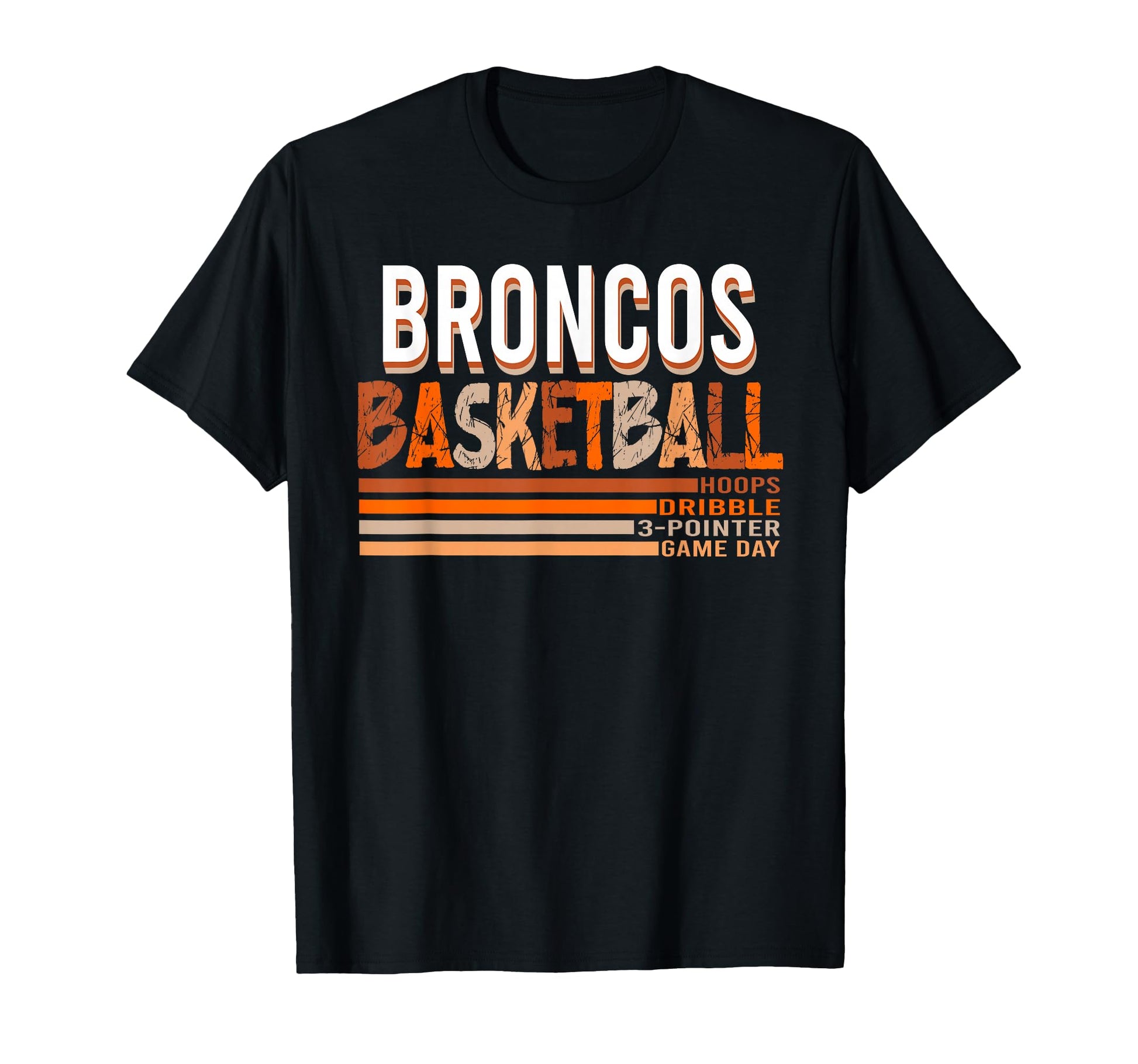 Broncos Basketball Mom Game Day School T-Shirt - Graphic Print Men Women - T-Shirt, Sweatshirt, Hoodie