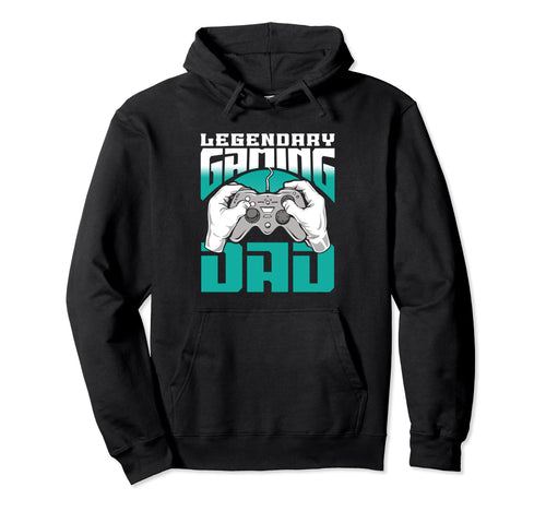 Legendary Gaming Dad Father Gamer Hoodie - Minimalist Print for Adults - T-Shirt, Sweatshirt, Hoodie