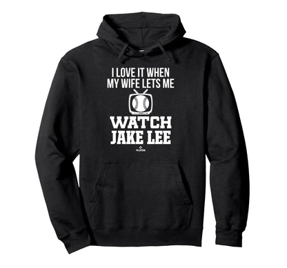 My Wife Lets Me Watch Jake Lee Hoodie - Aesthetic Graphic Men Women - T-Shirt, Sweatshirt, Hoodie