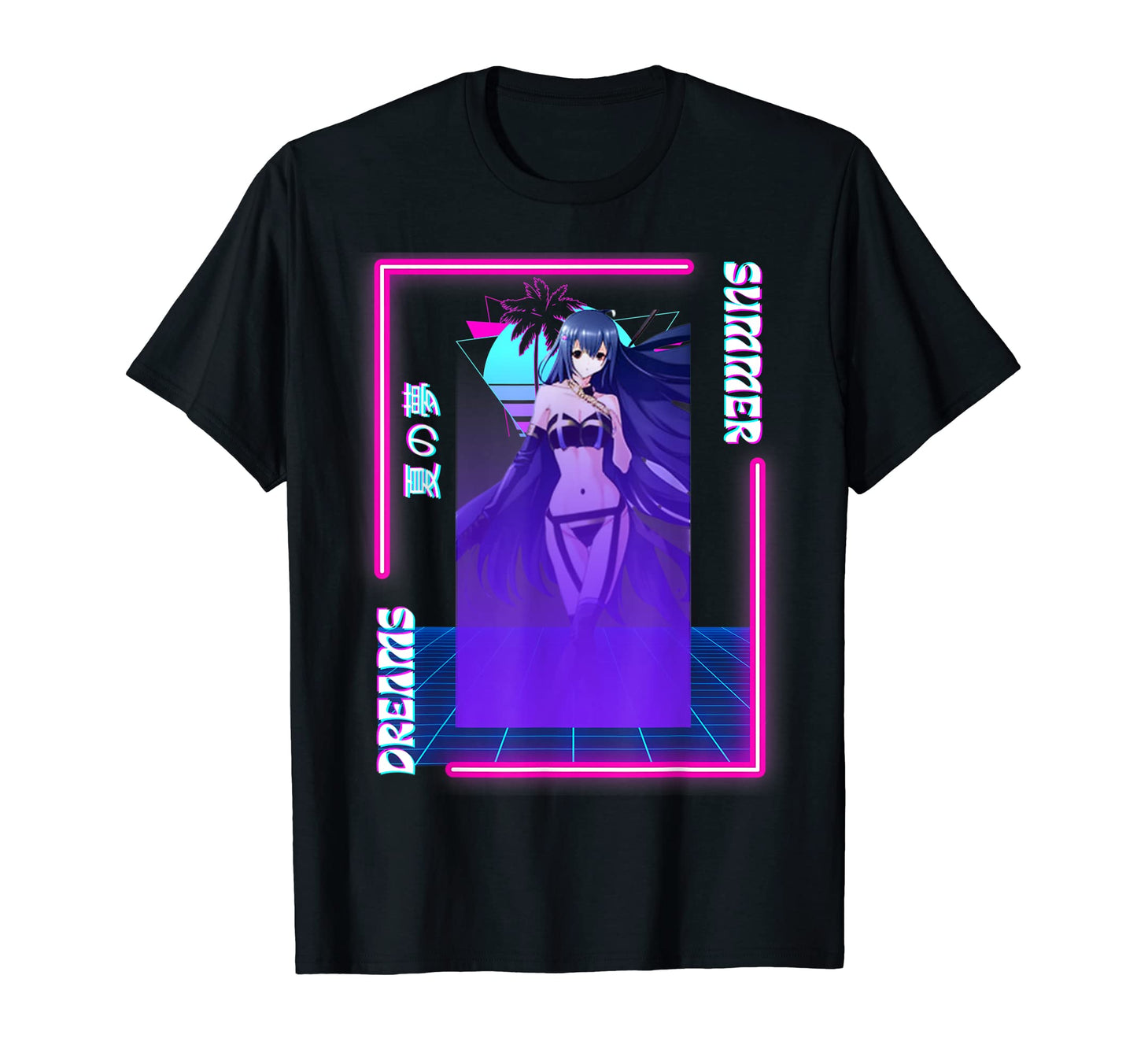 Summer Dreams Sexy Anime Vaporwave T-Shirt - Novelty Apparel Unisex - T-Shirt, Sweatshirt, Hoodie