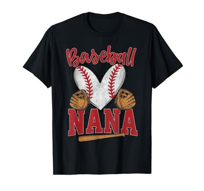 Baseball Nana Baseball Player Grandma T-Shirt - Custom Art Print Men Women - T-Shirt, Sweatshirt, Hoodie